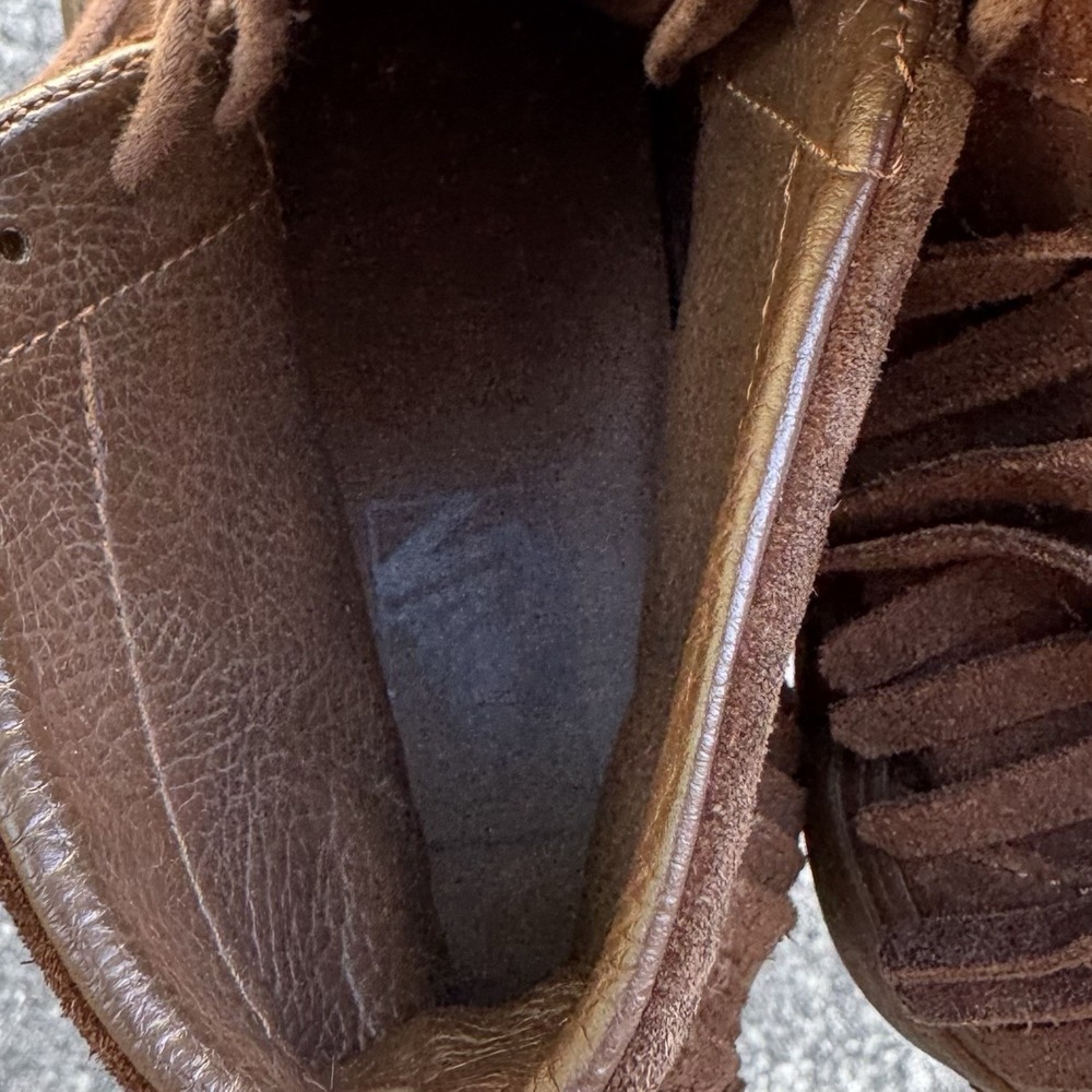Vans Sk-8 Hi Moccasin Sneaker Women's Sz 7 (Mens 5.5) Brown Suede Fringe Sneaker - Picture 13 of 13